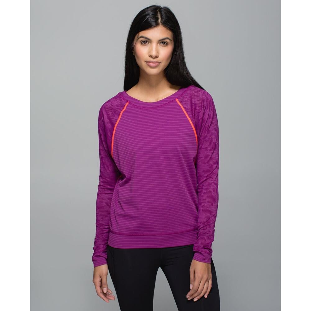 Lululemon Run For Days Long Sleeve Regal Plum Size Small